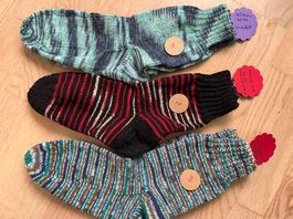 Socken handgestrickt Gr.44/45 