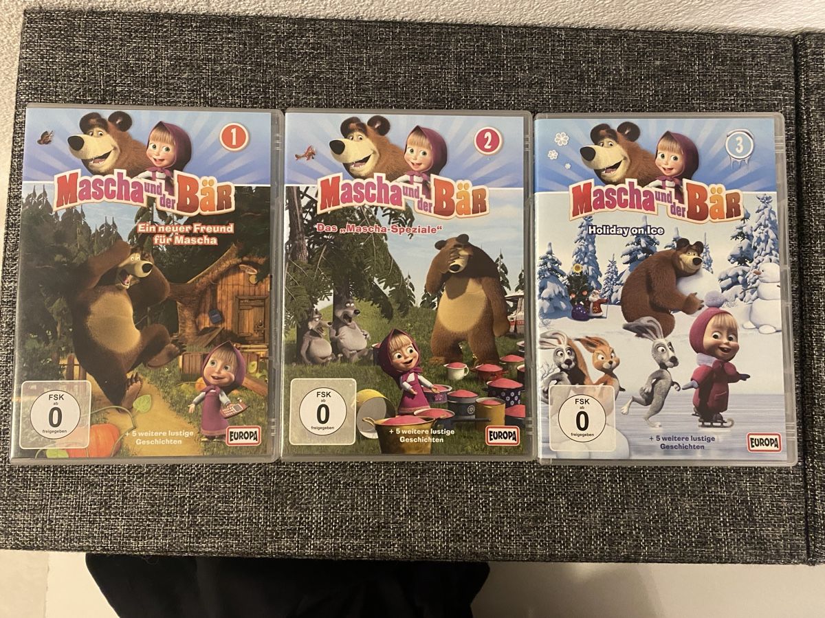 Tutti i DVDs: Mascha und der Bär 1-3 – Usato da Leibstadt venduto da Shopcity