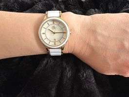 TOP😍Mercedes-Benz Collection Uhr Gold/White + BOX- NP 300.-