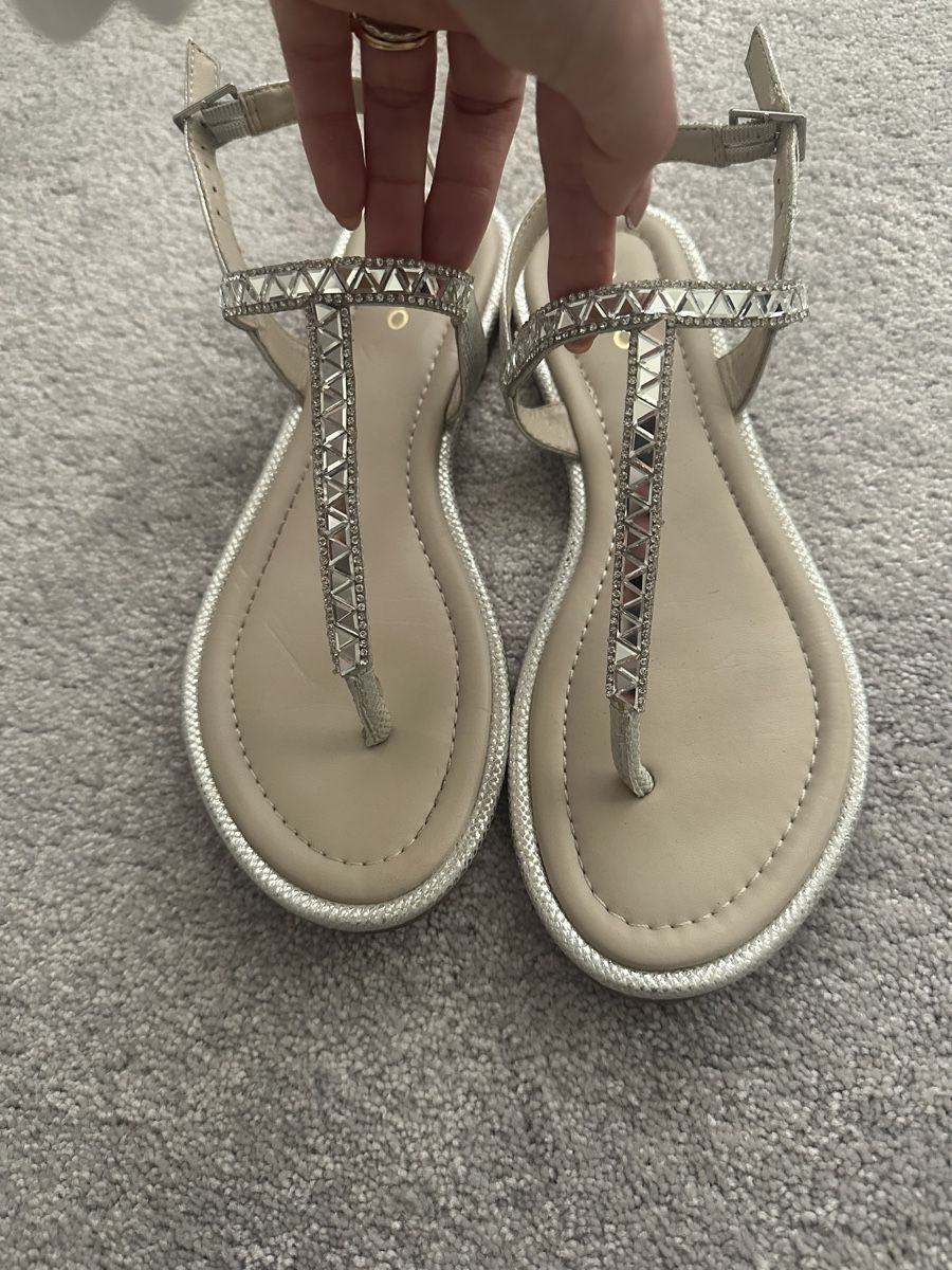 Aldo Scarpe da donna: ALDO Sandalen Gr. 38 Silber Strass – Usato da Uster venduto da deb_ljc5