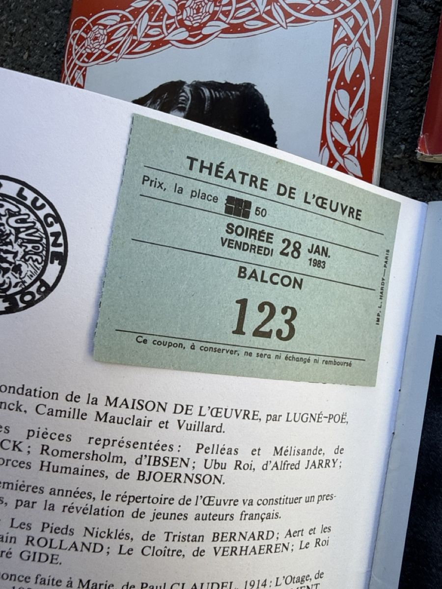 Dokumente: Theaterprogramme Konvolut 8 Stk. Paris 1982 / 1983 – Gebraucht aus Konolfingen von petzipetz 4