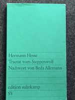 Hermann Hesse, Tractat vom Steppenwolf suhrkamp edition 1. A