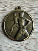 Vintage Sport Medaille Laufen Jogging ca. 33 mm Metall