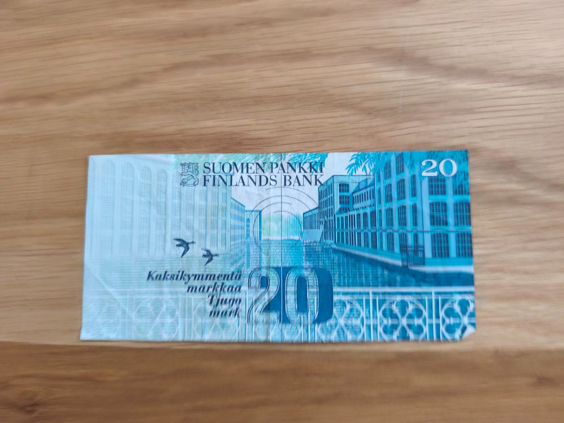Banknoten: Finnland 20 Markkaa 1991 Banknote – Gebraucht aus Rubigen von HEIDA_82 1