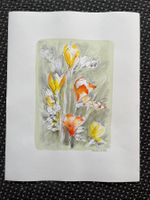 Lithografie / Blumen von ROBERT BURKHARD 1994    (ID B5833)