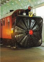 Dampfschneeschleuder X rot m der Gotthardbahn