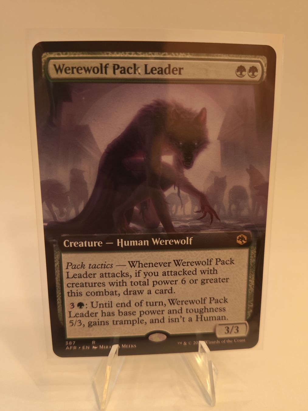 Magic The Gathering Carte collezionabili: Magic Werewolf Pack Leader 387 R – Nuovo (secondo la descrizione) da Arbon venduto da Printify3D