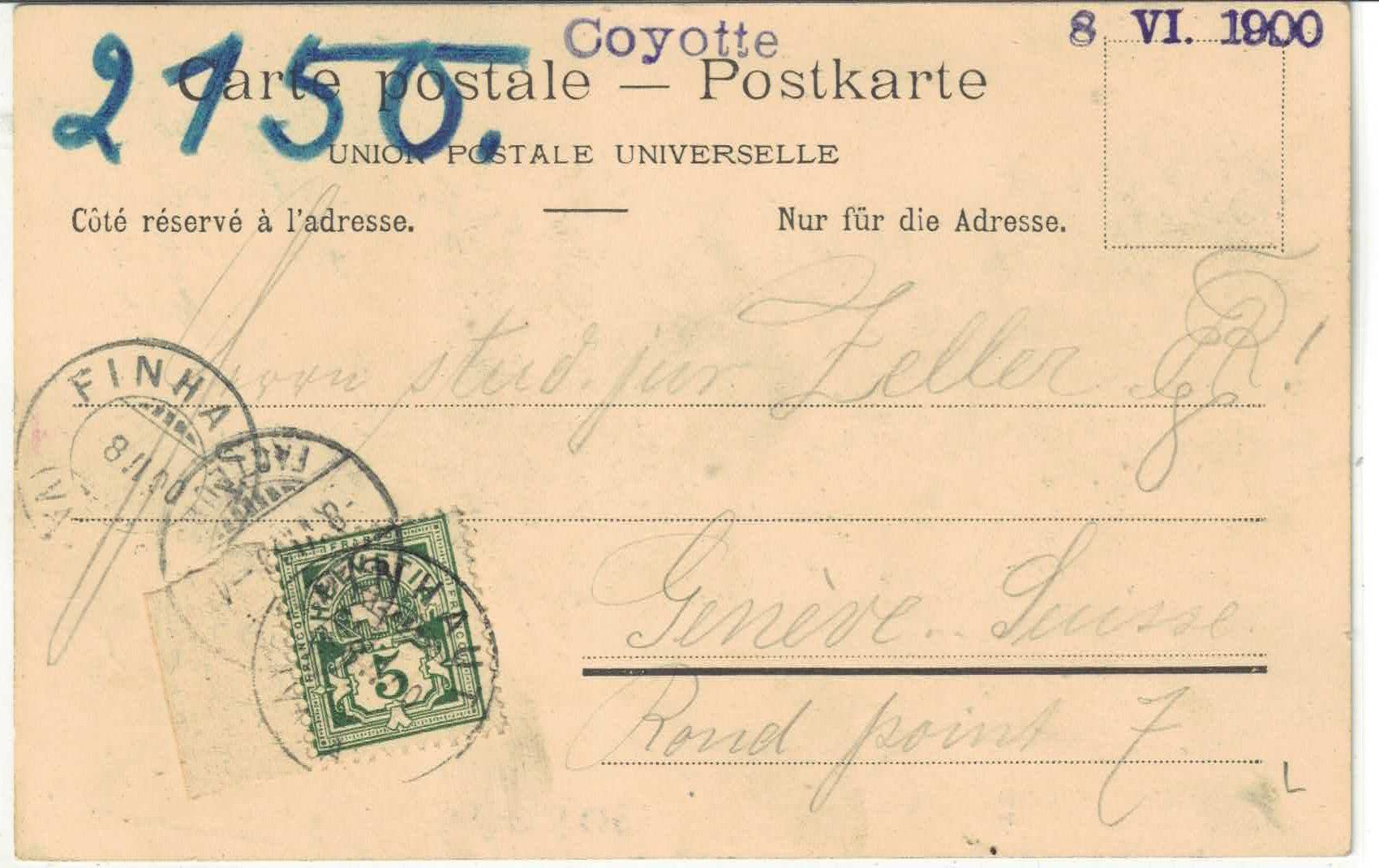 Ansichtskarten: Finhauts - Vue generale - coloriert – Gebraucht aus Ettingen von Kartenplanet 1