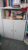 3-teiliges weisses Schrank- und Regalset