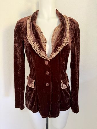 Etincelle Paris Blazer Samt Velvet Vintage Gothic