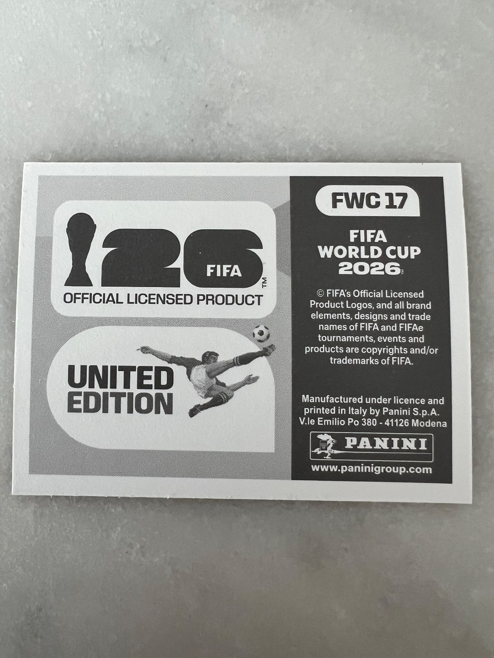 Panini Cartes à collectionner: FWC 17 - Panini 2026 Italien – Neuf (Voir description) à Weinfelden par oka_9xdz 1