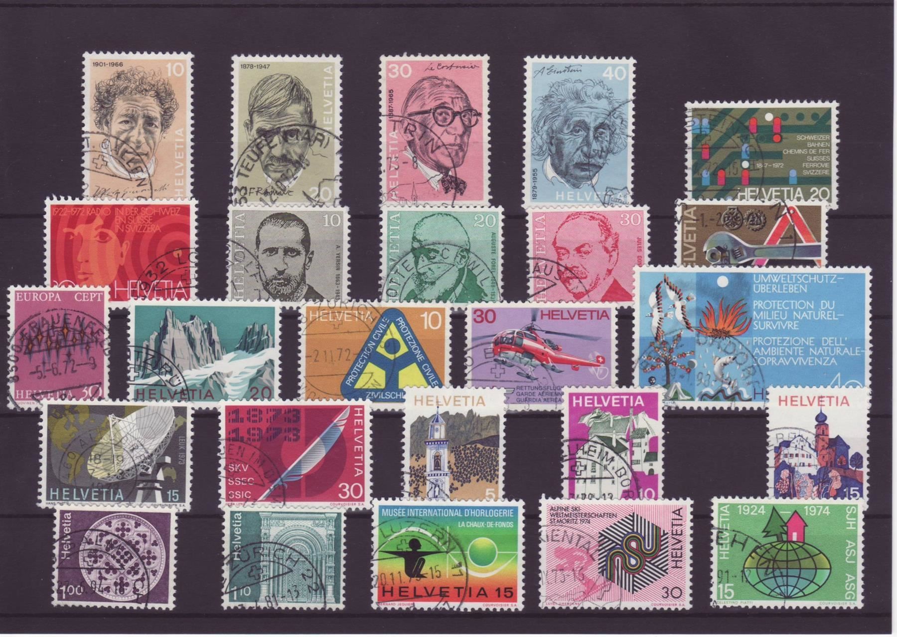 Alle Briefmarken: 25 Marken gestempelt – Gebraucht aus Spiez von Crazyduck