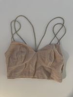 Crop Top beige Damen Grösse S