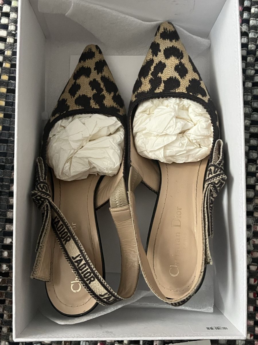 Dior Damenschuhe: Dior J'adior Slingback Leopard Print Heels, Size 39. – Gebraucht aus Moosseedorf von sam_8dyx