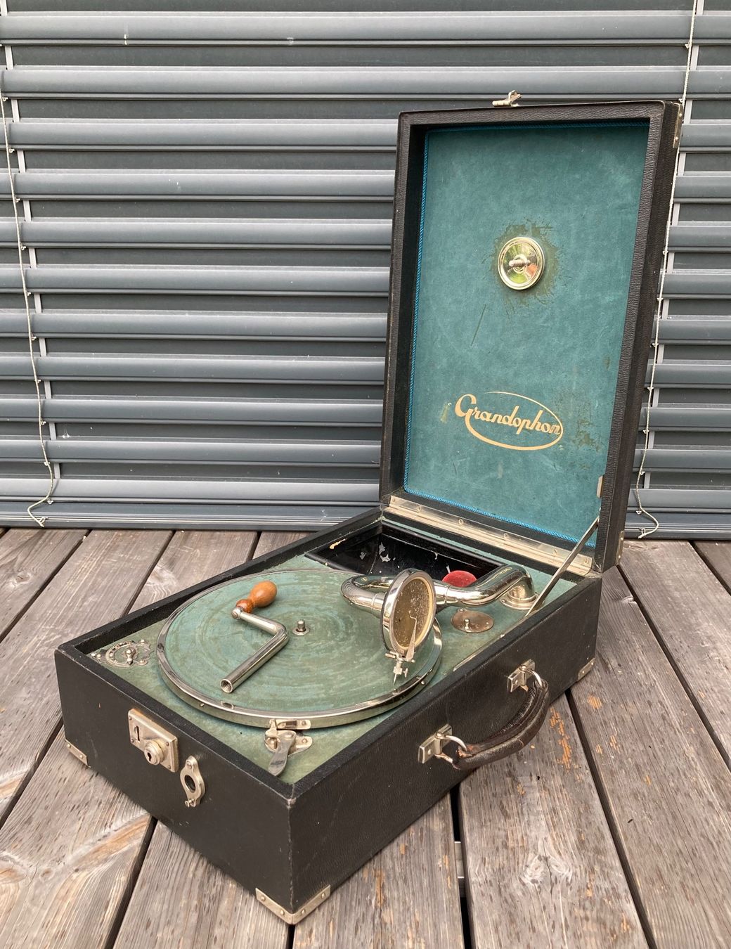 Giradischi: antikes Grandophone Koffer Grammophon – Usato da Lüchingen venduto da Eeizo