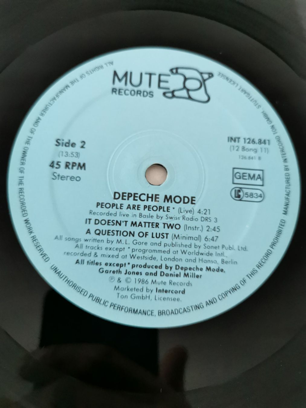 Dischi in vinile: Depeche Mode - A Question of Lust - Maxi Single LP – Usato da St.Gallen venduto da Tamal0204 3