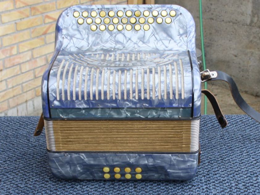 Hohner Strumenti musicali: HOHNER SONORA AKKORDEON HANDORGEL – Usato da Wauwil venduto da Pneuedy