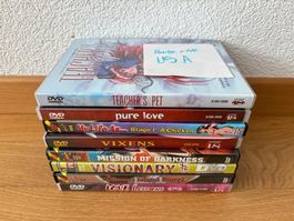 8 ANIME DVDs - ab 18 - US Import