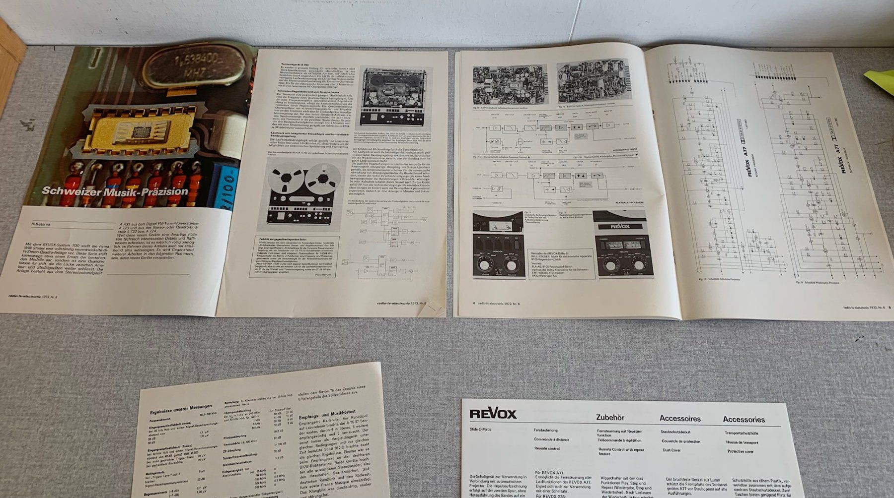 Revox Dokumente: ORIGINAL VINTAGE REVOX A722 TESTBERICHTE – Neu (gemäss Beschreibung) aus Seuzach von torensu 1
