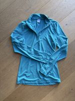 Damen Sportshirt Odlo Reissverschluss blau Grösse S