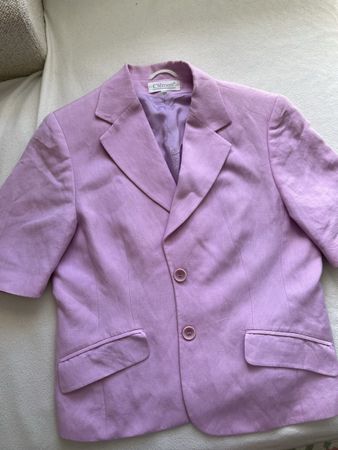 Pink linen jacket  size S