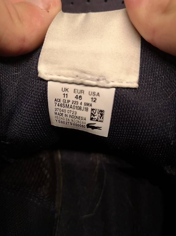 Herrenschuhe: Lacoste Sneaker dunkelblau Grösse 46 – Gebraucht aus Rüti ZH von sbm_p8jg 2