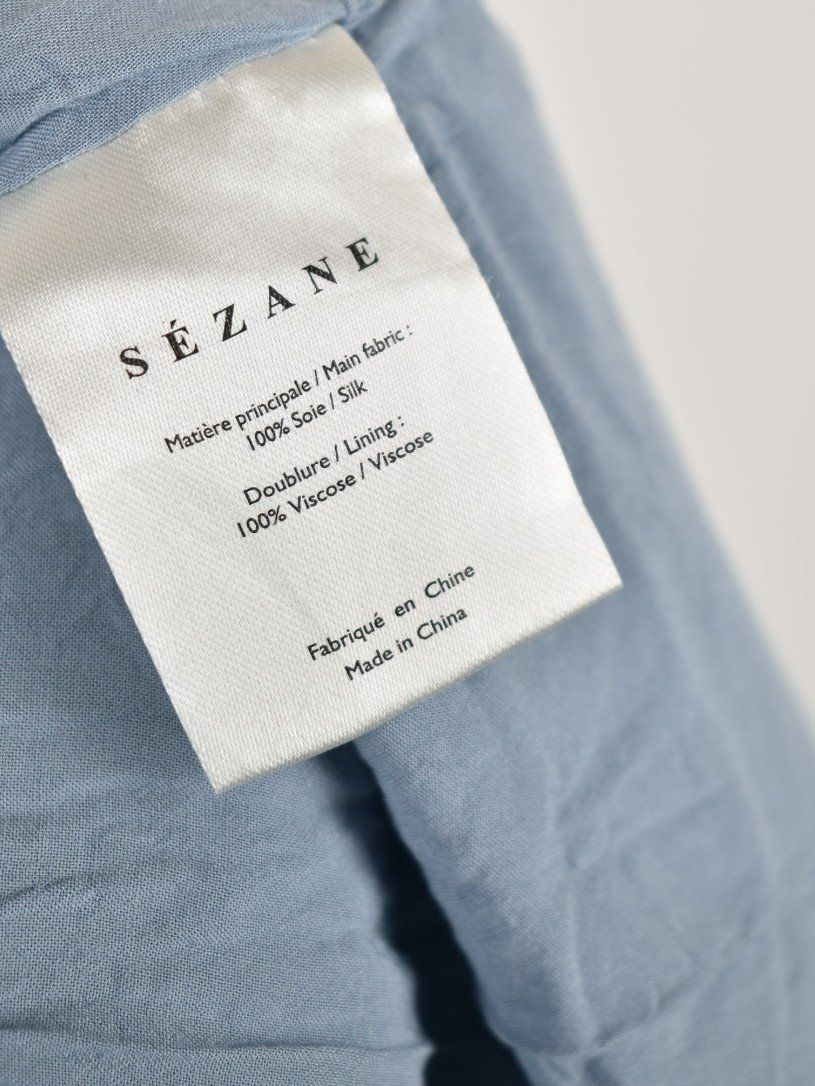 Sezane Vestiti: Sézane Kleid "Nala", Seide, Gr.44, hellblau – Nuovo (secondo la descrizione) da Nürensdorf venduto da 2ND_STORY 7