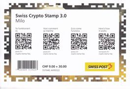 Swiss Crypto Stamp 3.0 Token Milo ab 35.-++