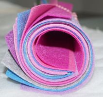 BASTELFILZ-SET, 9 Farben 30x30 cm Set 21