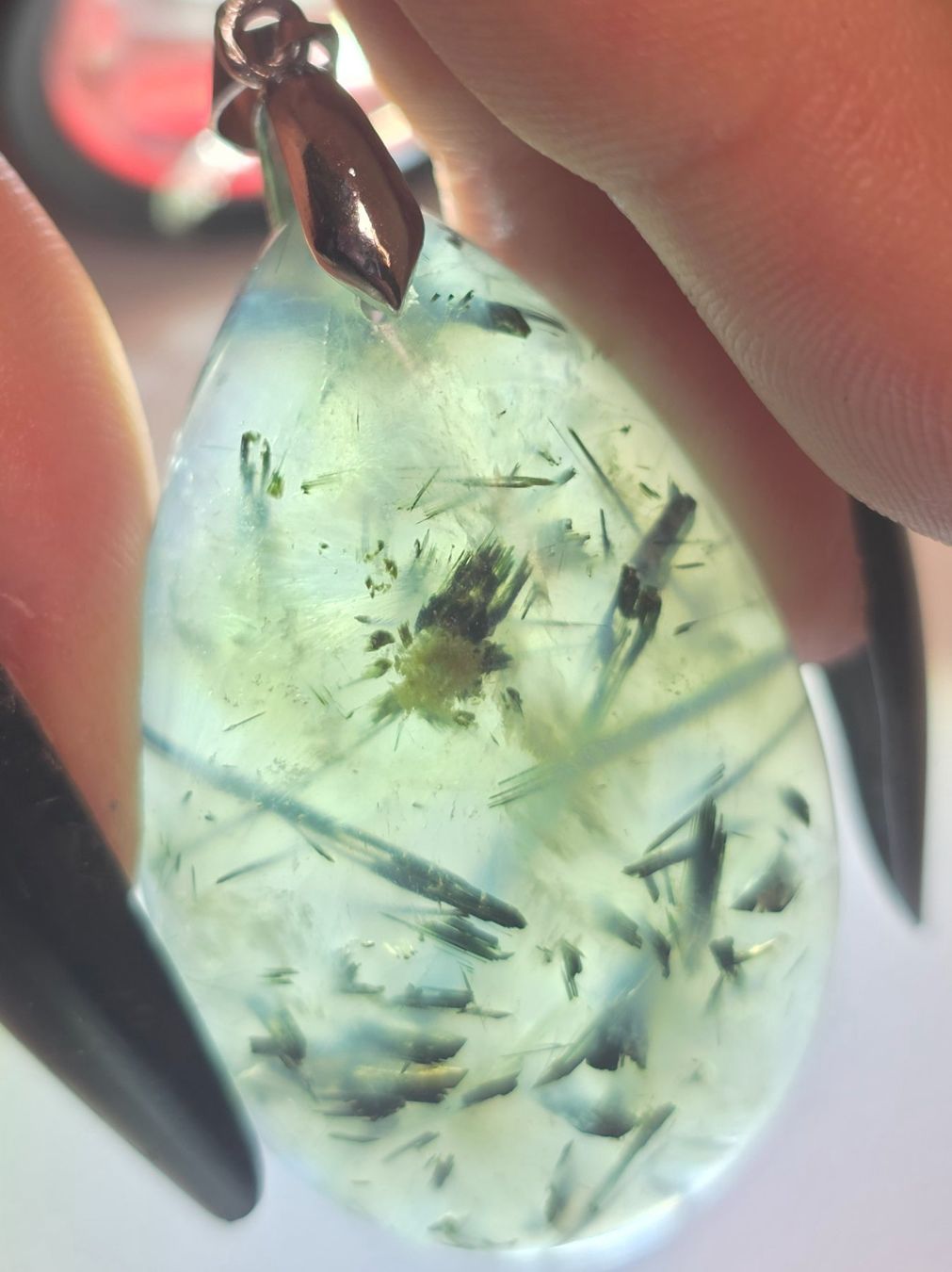 Minerali & Pietre curative: Prehnit Anhänger A – Nuovo e nell'imballaggio originale da Matzingen venduto da Shay_Crystalz 2
