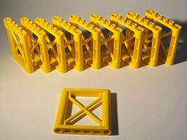 10x Lego Stütze gelb (support yellow) NEU