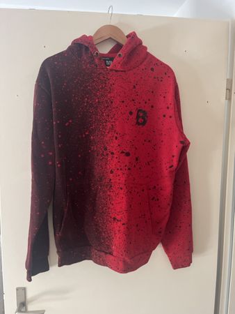 Sweat à capuche Black Squad rouge/noir taille XL 🔥
