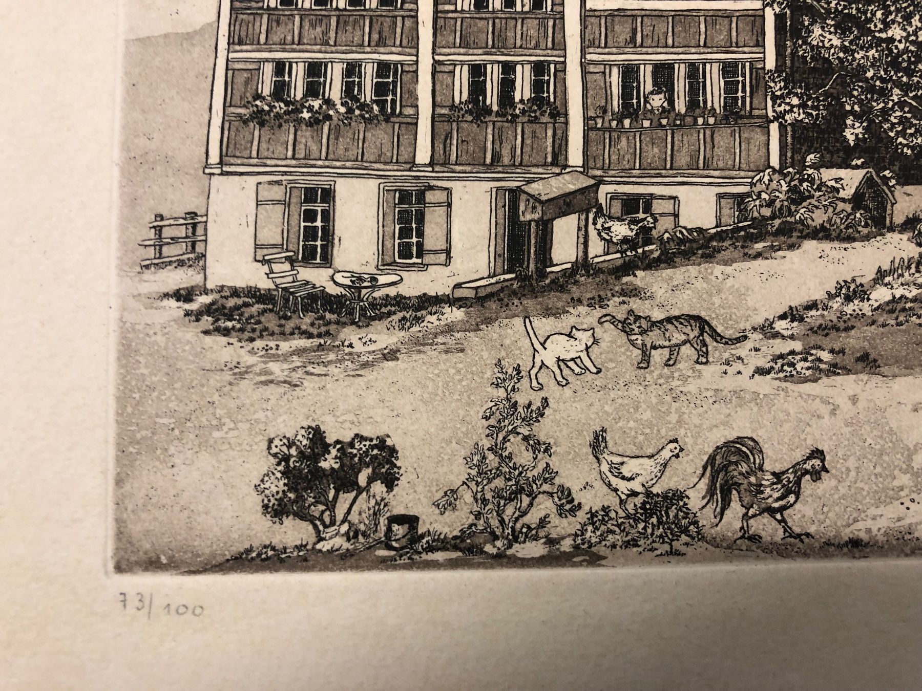 Grafica & Litografie: Lilly Langenegger, Gemälde, Lithographie, Radierung – Usato da Glarus venduto da KunstWerkEr-LS87 2