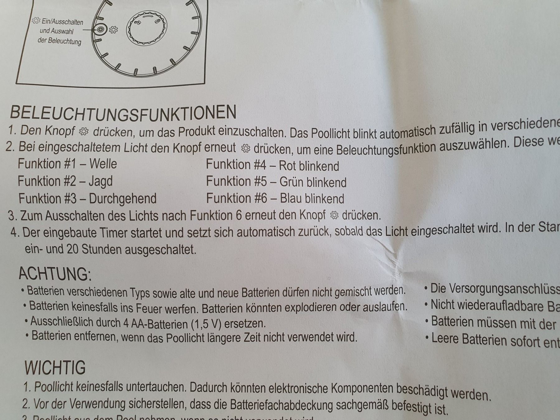 Lampade: Schwimmendes Poollicht Ente – Nuovo e nell'imballaggio originale da Erlinsbach SO venduto da Lea030 2