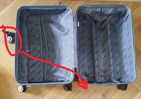 Schalenkoffer Rollkoffer Koffer blau