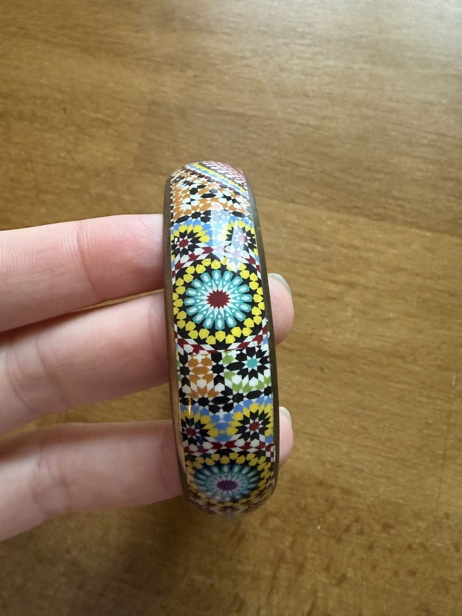 Armbänder & -reifen: Bracelet jonc rigide bangle mosaïque multicolore motifs – Neu (gemäss Beschreibung) aus Lausanne von Stephaniesdressing 4