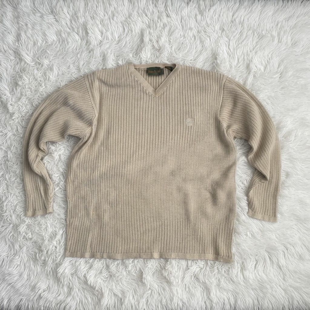 Pulls & Sweat-shirts: Pull Timberland beige à col en V, état acceptable – D'occasion à Plan-les-Ouates par Skyesvintage