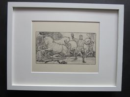 FERDINAND HODLER LICHTDRUCK UM 1919 MIT NEUWERTIGEM PASSEPA