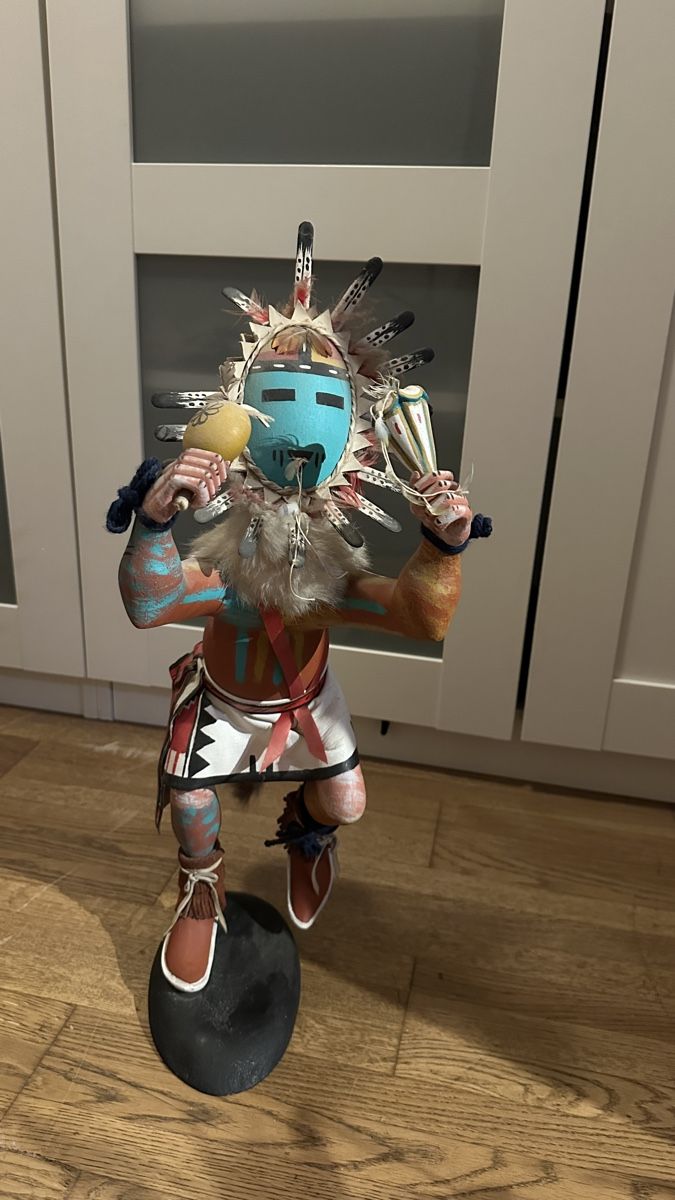 Statuette: Kachina Figur Sun Dancer handgeschnitzt ca. 55cm – Usato da Schönenberg ZH venduto da mic_mks9