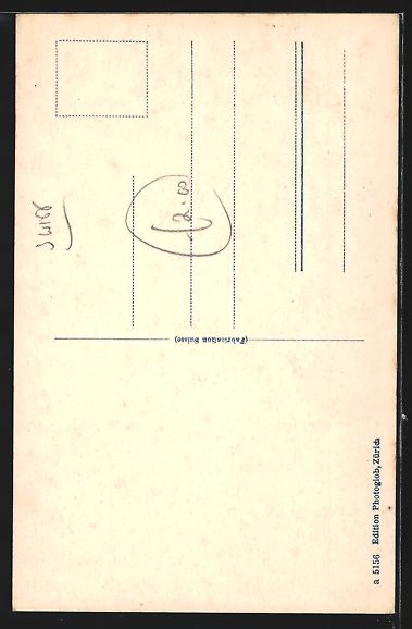Cartoline postali: AK Gsteig, Strassenpartie mit Kapelle – Usato da Berlin venduto da bartko-reher 1