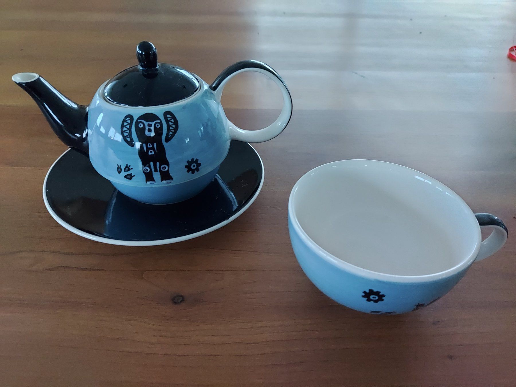 Teiere: Teekannen-Set Teekanne mit Tasse – Nuovo (secondo la descrizione) da Küssnacht am Rigi venduto da Mukare 1