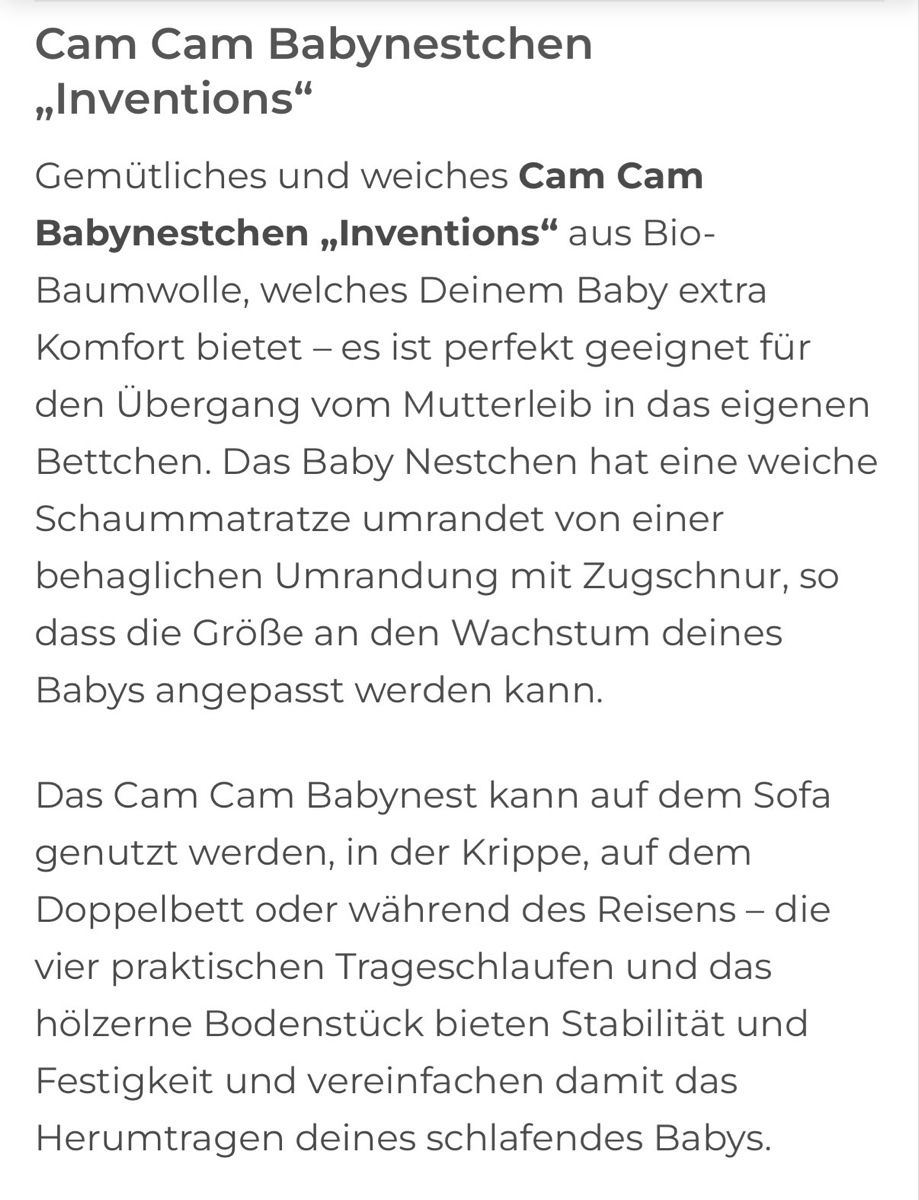 Bascules & balançoires: Cam Cam Babynest – D'occasion à Cham par Johnny5 5