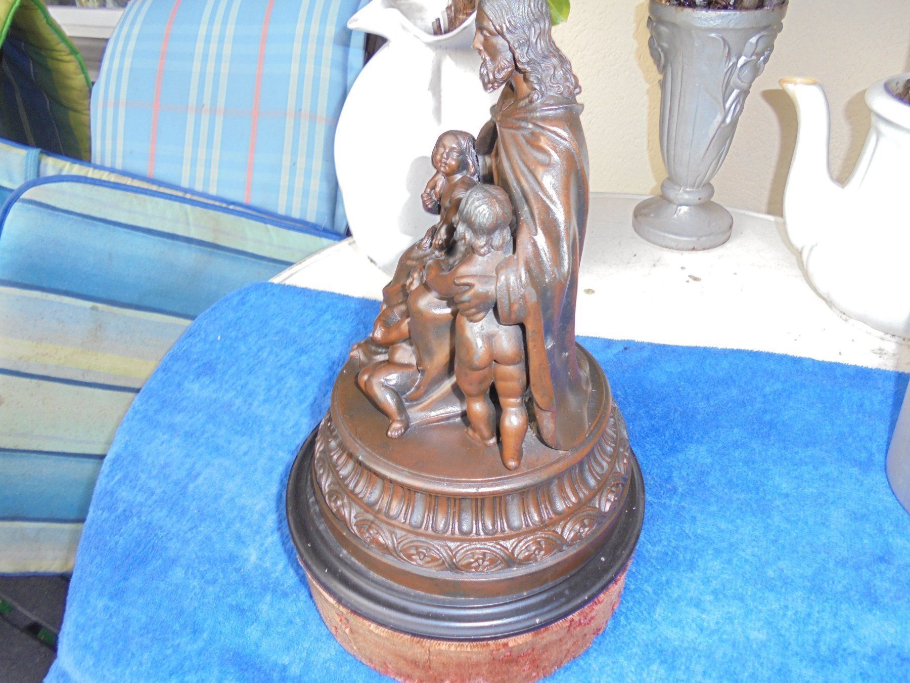 Skulpturen & Statuen: Antike, grosse Heiligenfigurengruppe, ca. 1900 – Gebraucht aus Camorino von Hunpete 3