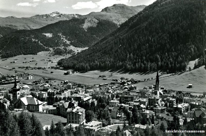 Cartoline postali: Davos + 1953 – Usato da Emmenbrücke venduto da teestube