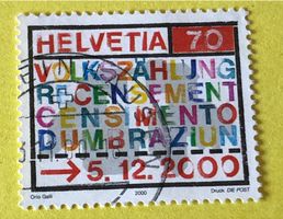 Nr.1005 GESTEMPELT Volkszählung 2000  Siehe Original Fotos.