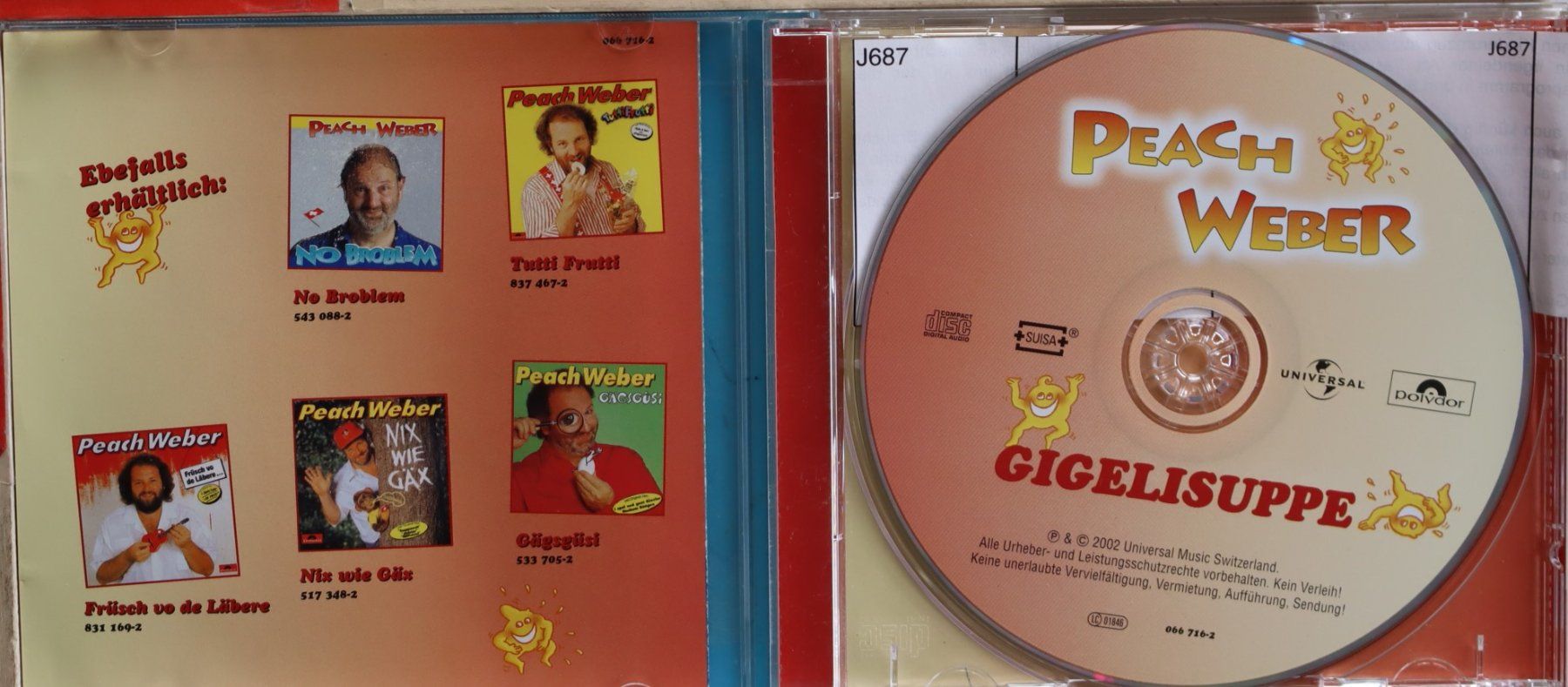 CDs: Peach Weber – Gigelisuppe – Gebraucht aus Luzern von CONTENTI 1