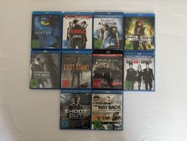 10 Blu-Ray Filme Action Thriller Sammlung Set Konvolut