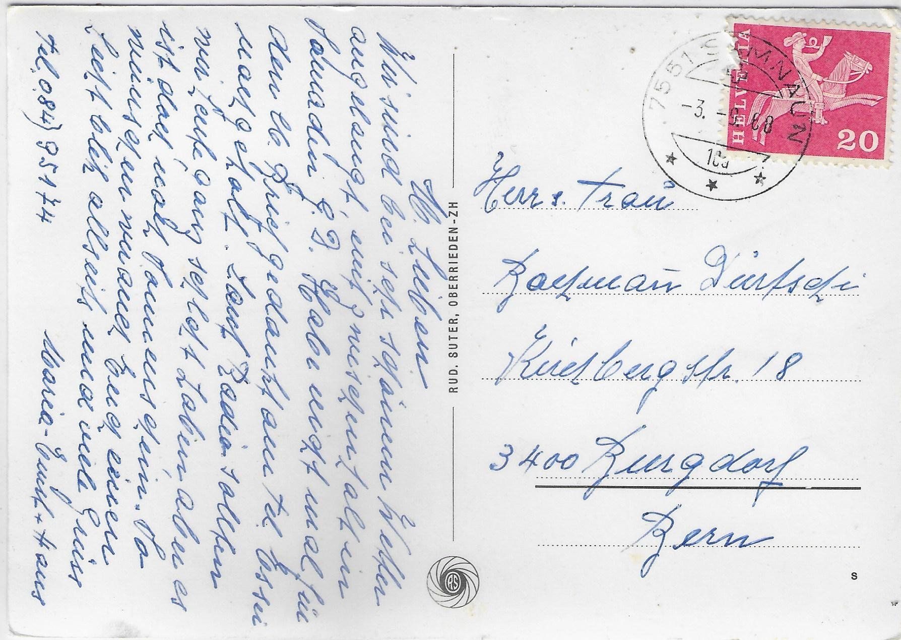 Cartoline postali: Samnaun mit Muttler – Usato da Ettingen venduto da Kartenplanet 1