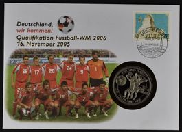 Fussball-WM: Lot von 3 Numis-Briefen aus den Jahren 2004-08!