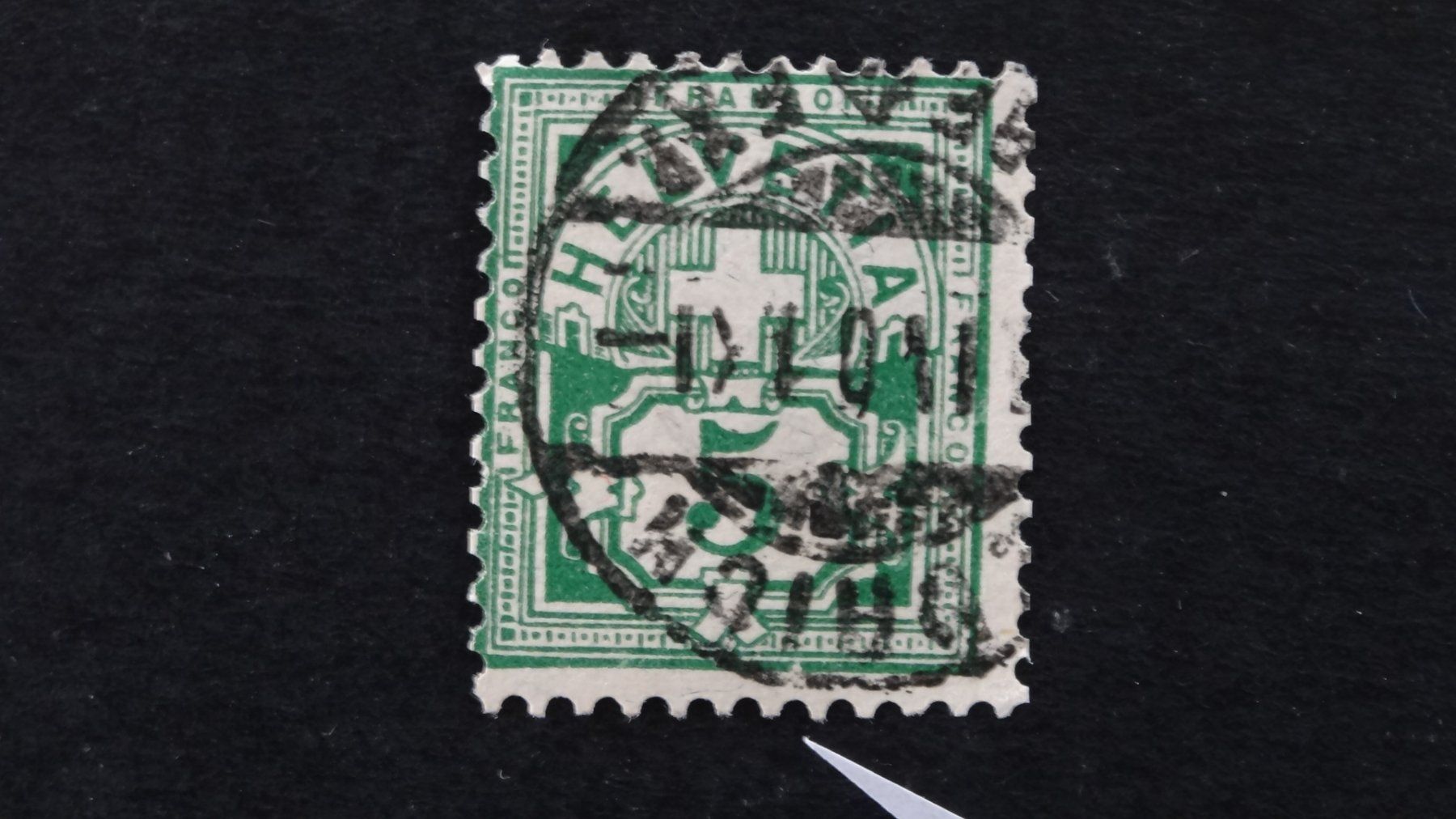 Alle Briefmarken: Rahmenbruch unten SBK 65B   22 – Gebraucht aus Anwil von larks